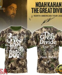 Noah Kahan The Great Divide Tour 2026 New Design 3D Shirt, Trending Music 3D Tee Noah Kahan The Great Divide Tour 2026 New Design 3D Shirt