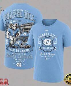 North Carolina Tar Heels 2026 NCAA Back To Campus 3D Shirt , NCAA 3D Graphic Tee North Carolina Tar Heels 2026 Ncaa Back TO Campus 3D Shirt