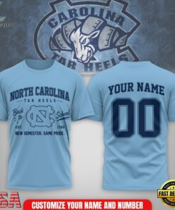 North Carolina Tar Heels NCAA Campus Pride Back to School 2026 Personalized 3D Shirt , NCAA 3D Graphic Tee North Carolina Tar Heels Ncaa Campus Pride Back TO School 2026 Personalized 3D Shirt