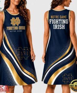 Notre Dame Fighting Irish NCAA Team Pride Women's Sleeveless Dress, NCAA Women Summer Dress Notre Dame Fighting Irish Ncaa Team Pride Women S Sleeveless Dress