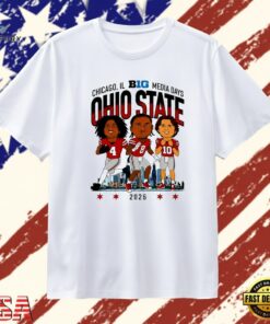 Ohio State Buckeyes 2026 Chicago B1G media days players T Shirt , Trendy 2D Print Shirt Ohio State Buckeyes 2026 Chicago B1g Media Days Players T Shirt