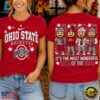 Ohio State Buckeyes 2026 NCAA Autumn Festive Cheer T Shirt , NCAA 3D Graphic Tee Ohio State Buckeyes 2026 Ncaa Autumn Festive Cheer T Shirt