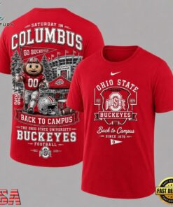 Ohio State Buckeyes 2026 NCAA Back To Campus 3D Shirt , NCAA 3D Graphic Tee Ohio State Buckeyes 2026 Ncaa Back TO Campus 3D Shirt