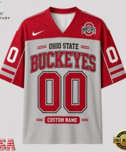 Ohio State Buckeyes NCAA College Team Pride Personalized Football jersey, NCAA Team Football Jersey Ohio State Buckeyes Ncaa College Team Pride Personalized Football Jersey