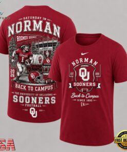 Oklahoma Sooners 2026 NCAA Back To Campus 3D Shirt , NCAA 3D Graphic Tee Oklahoma Sooners 2026 Ncaa Back TO Campus 3D Shirt