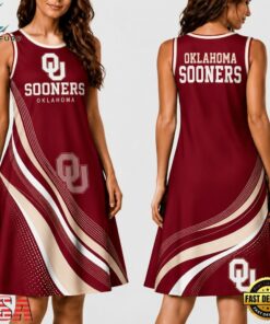 Oklahoma Sooners NCAA Team Pride Women's Sleeveless Dress, NCAA Women Summer Dress Oklahoma Sooners Ncaa Team Pride Women S Sleeveless Dress