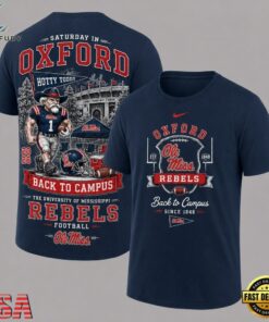 Ole Miss Rebels 2026 NCAA Back To Campus 3D Shirt , NCAA 3D Graphic Tee Ole Miss Rebels 2026 Ncaa Back TO Campus 3D Shirt
