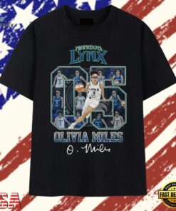Olivia Miles #5 Minnesota Lynx Signature Number Collage T Shirt , Trendy 2D Print Shirt Olivia Miles 5 Minnesota Lynx Signature Number Collage T Shirt