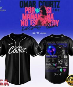Omar Courtz Por Si Manana No Estoy Tour 2026 Signed Baseball Jersey, Music Artist Baseball Jersey Omar Courtz Por SI Manana NO Estoy Tour 2026 Signed Baseball Jersey