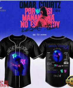 Omar Courtz Por Si Manana No Estoy Tour 2026 Signed New Design Baseball Jersey, Music Artist Baseball Jersey Omar Courtz Por SI Manana NO Estoy Tour 2026 Signed New Design Baseball Jersey