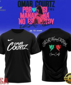 Omar Courtz Por Si Manana No Estoy Tour Signature 2026 Black T Shirt, Trending Music 3D Tee Omar Courtz Por SI Manana NO Estoy Tour Signature 2026 Black T Shirt