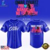 Omar Courtz Por Si Manana No Estoy Tour Signature Blue Design Baseball Jersey, Music Artist Baseball Jersey Omar Courtz Por SI Manana NO Estoy Tour Signature Blue Design Baseball Jersey