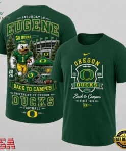 Oregon Ducks 2026 NCAA Back To Campus 3D Shirt , NCAA 3D Graphic Tee Oregon Ducks 2026 Ncaa Back TO Campus 3D Shirt
