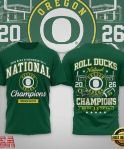Oregon Ducks NCAA Road to Glory 2026 Football Champions 3D Shirt , NCAA 3D Graphic Tee Oregon Ducks Ncaa Road TO Glory 2026 Football Champions 3D Shirt