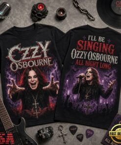 Ozzy Osbourne All Night Long 3D Graphic Shirt , Trending Music 3D Tee Ozzy Osbourne All Night Long 3D Graphic Shirt