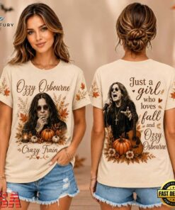 Ozzy Osbourne Autumn Pumpkin Portrait Unisex 3D Shirt , Music Design T Shirt Ozzy Osbourne Autumn Pumpkin Portrait Unisex 3D Shirt