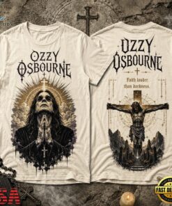 Ozzy Osbourne Faith Louder Than Darkness Jesus 3D Shirt, Trending Music 3D Tee Ozzy Osbourne Faith Louder Than Darkness Jesus 3D Shirt