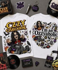 Ozzy Osbourne I’m an Ozzyaholic Crazy Train Vintage 3D Shirt , Music Fans Shirt Ozzy Osbourne I M AN Ozzyaholic Crazy Train Vintage 3D Shirt