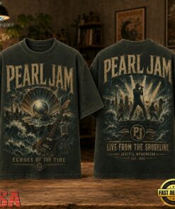 Pearl Jam Echoes of the Tide Live From The Shoreline 3D Shirt, Trending Music 3D Tee Pearl Jam Echoes OF The Tide Live From The Shoreline 3D Shirt