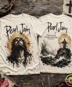 Pearl Jam Grace Through Every Storm Jesus 3D Shirt, Trending Music 3D Tee Pearl Jam Grace Through Every Storm Jesus 3D Shirt