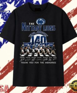 Penn State Nittany Lions 140 Years Abbey Road Style Graphic T Shirt , Trendy 2D Print Shirt Penn State Nittany Lions 140 Years Abbey Road Style Graphic T Shirt