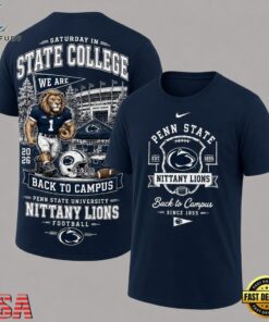 Penn State Nittany Lions 2026 NCAA Back To Campus 3D Shirt , NCAA 3D Graphic Tee Penn State Nittany Lions 2026 Ncaa Back TO Campus 3D Shirt