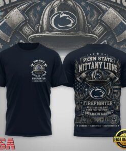 Penn State Nittany Lions 2026 NCAA Firefighter Built for the Fire 3D Shirt , NCAA 3D Graphic Tee Penn State Nittany Lions 2026 Ncaa Firefighter Built For The Fire 3D Shirt