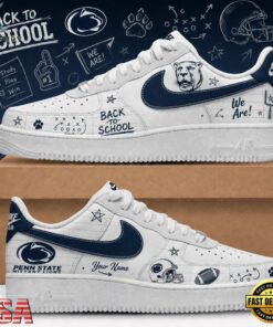 Penn State Nittany Lions 2026 NCAA Football Back To School Air Force 1 Shoes Sneakers , NCAA New Design Shoes Penn State Nittany Lions 2026 Ncaa Football Back TO School Air Force 1 Shoes Sneakers
