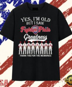Philadelphia Phillies Legends Thank You For The Memories Graphic T Shirt , Trendy 2D Print Shirt Philadelphia Phillies Legends Thank You For The Memories Graphic T Shirt