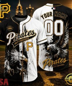 Pittsburgh Pirates 2026 MLB Eagle America Personalized Baseball Jersey , MLB Team Baseball Jersey Pittsburgh Pirates 2026 Mlb Eagle America Personalized Baseball Jersey