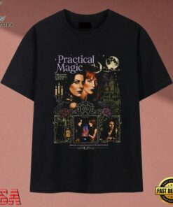 Practical Magic Movie Graphic T Shirt, Vintage Witchy Halloween Tee , Music 2D Graphic Tee Practical Magic Movie Graphic T Shirt Vintage Witchy Halloween Tee