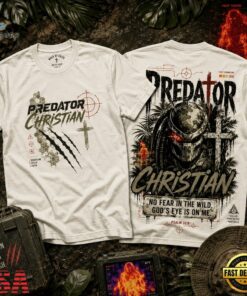 Predator Faith Hunter Christian 3D Shirt, Trending Music 3D Tee Predator Faith Hunter Christian 3D Shirt