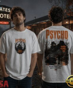 Psycho Halloween Horror Bates Motel Graphic 2026 3D Shirt