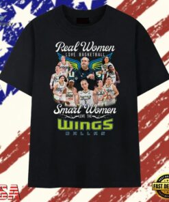 Real Women Love Basketball Smart Women Love The Dallas Wings 2026 T Shirt , Trendy 2D Print Shirt Real Women Love Basketball Smart Women Love The Dallas Wings 2026 T Shirt
