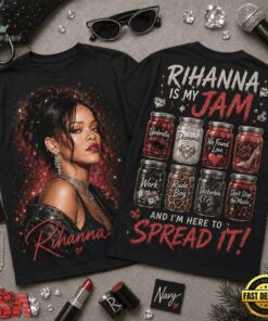Rihanna Is My Jam Greatest Hits T Shirt, Trending Music 3D Tee Rihanna IS MY Jam Greatest Hits T Shirt