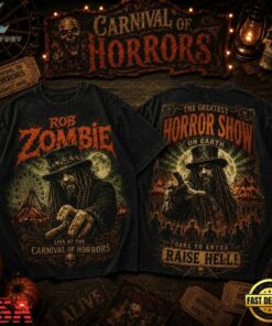 Rob Zombie Dare to Enter Raise Hell 3D Shirt , Music Fans Shirt Rob Zombie Dare TO Enter Raise Hell 3D Shirt