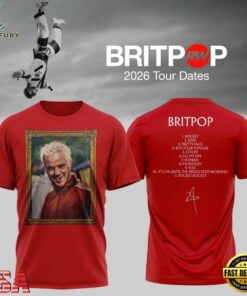 Robbie Williams BRITPOP World Tour 2026 New Design T Shirt , Music Fans Shirt Robbie Williams Britpop World Tour 2026 New Design T Shirt
