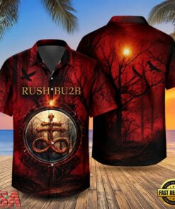 Rock Band Rush Bu2b Art Hawaiian Shirt , Music Fan Hawaiian Shirt Rock Band Rush Bu2b Art Hawaiian Shirt