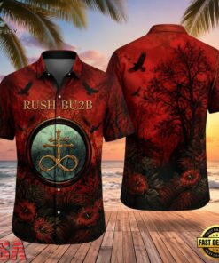 Rock Band Rush Bu2b Art Summer Aloha Hawaiian Shirt, Music Fan Hawaiian Shirt Rock Band Rush Bu2b Art Summer Aloha Hawaiian Shirt