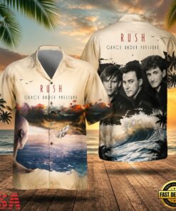 Rock Band Rush Grace Under Pressure Hawaiian Shirt , Music Fan Hawaiian Shirt Rock Band Rush Grace Under Pressure Hawaiian Shirt