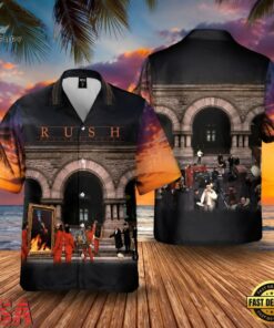 Rock Band Rush Moving Pictures Summer Aloha Hawaiian Shirt, Music Fan Hawaiian Shirt Rock Band Rush Moving Pictures Summer Aloha Hawaiian Shirt
