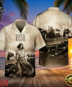 Rock Band Rush Permanent Waves Hawaiian Shirt , Music Fan Hawaiian Shirt Rock Band Rush Permanent Waves Hawaiian Shirt