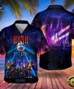 Rock Band Rush R40 Live Summer Aloha Hawaiian Shirt, Music Fan Hawaiian Shirt Rock Band Rush R40 Live Summer Aloha Hawaiian Shirt