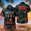 Rock Band Rush The Cool Ones Hawaiian Shirt , Music Fan Hawaiian Shirt Rock Band Rush The Cool Ones Hawaiian Shirt