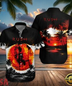 Rock Band Rush Vapor Trails Hawaiian Shirt, Music Fan Hawaiian Shirt Rock Band Rush Vapor Trails Hawaiian Shirt