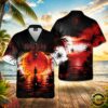 Rock Band Rush Vapor Trails Summer Aloha Hawaiian Shirt, Music Fan Hawaiian Shirt Rock Band Rush Vapor Trails Summer Aloha Hawaiian Shirt