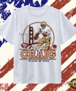 Roger Craig 49ers Class of 2026 Homage T Shirt , Trendy 2D Print Shirt Roger Craig 49ers Class OF 2026 Homage T Shirt