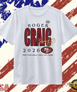Roger Craig 49ers Class of 2026 T Shirt , Trendy 2D Print Shirt Roger Craig 49ers Class OF 2026 T Shirt