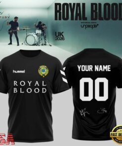 Royal Blood UK Tour 2026 Limited Edition Signature Custom Name & Number T Shirt, Trending Music 3D Tee Royal Blood UK Tour 2026 Limited Edition Signature Custom Name Number T Shirt
