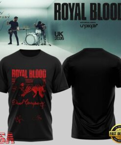 Royal Blood UK Tour 2026 Signature Graphic 3D Shirt, Trending Music 3D Tee Royal Blood UK Tour 2026 Signature Graphic 3D Shirt